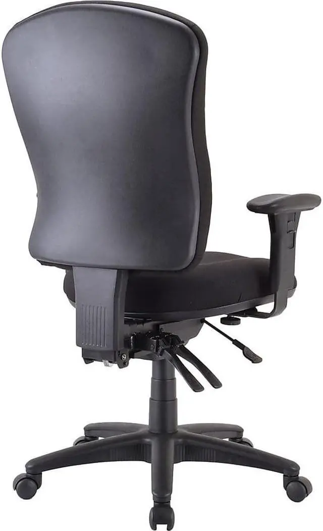 Alt view image 4 of 10 - Lorell Managerial Task Chair 26-3/4"x26"x48-1/4"-51" Black 66153