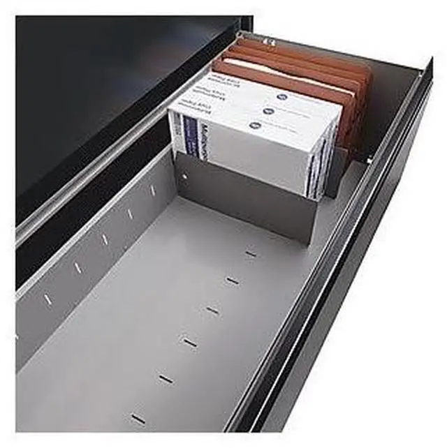 Alt view image 4 of 9 - Lorell Lateral Files Divider Kit 10/BX Black 60564