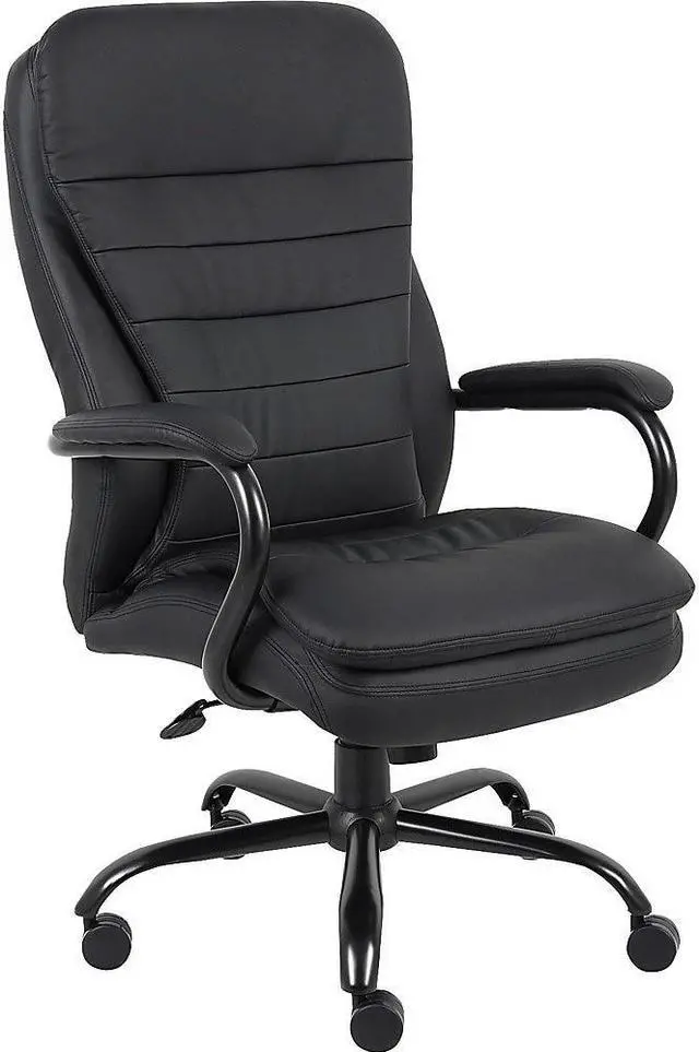Main image of Lorell Executive Chair Dbl Cushion 33-1/2"x31"x45-1/2" Black 62624
