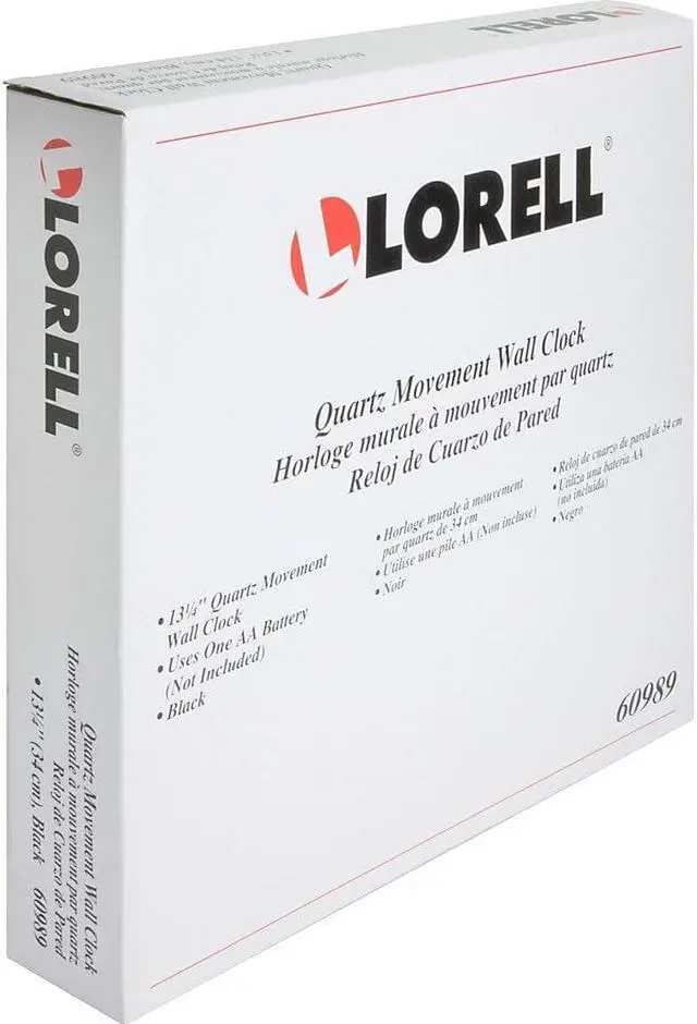 Alt view image 6 of 12 - Lorell 60989 Wall Clock Analog - Quartz