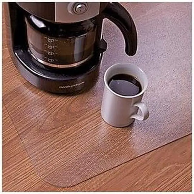 Alt view image 4 of 14 - Floortex Anti-Microbial Desk Pad 19"x24" Clear FPHMTM4861EV