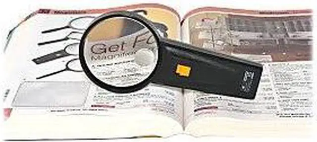Alt view image 5 of 8 - Sparco Illuminated Magnifier Round 2X Main/4X Bifocal 3" Dia. BK 01878