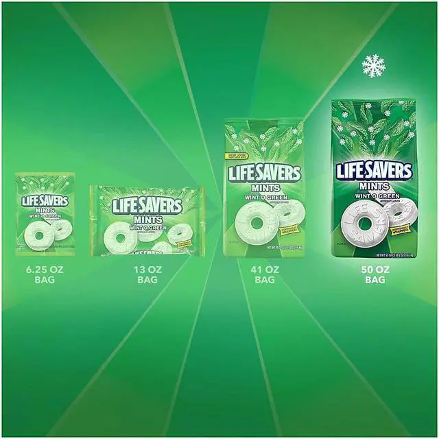 Alt view image 10 of 17 - LifeSavers Hard Candy Wint-O-Green 50oz Bag 21524