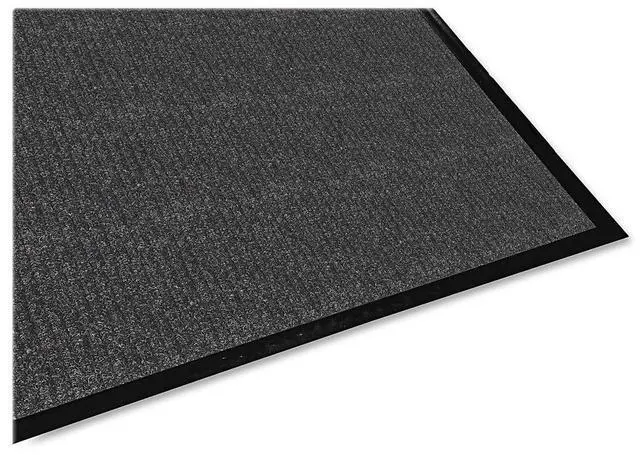 Alt view image 5 of 17 - Genuine Joe Indoor Mat Vinyl Backing 3'x5' Charcoal 55351
