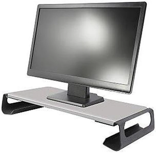 Alt view image 2 of 9 - Kantek Monitor Stand 19-1/10"Wx9-4/5"Dx3-1/5"H Black/Gray MS720
