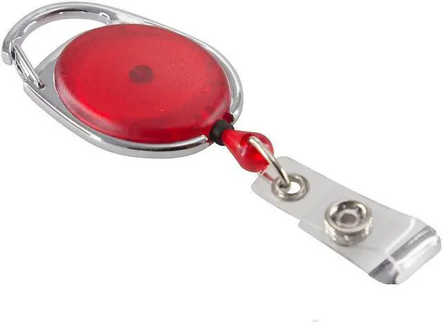Alt view image 5 of 12 - Baumgartens Clip ID Badge Reels Oval 30" 3/PK AST 68769