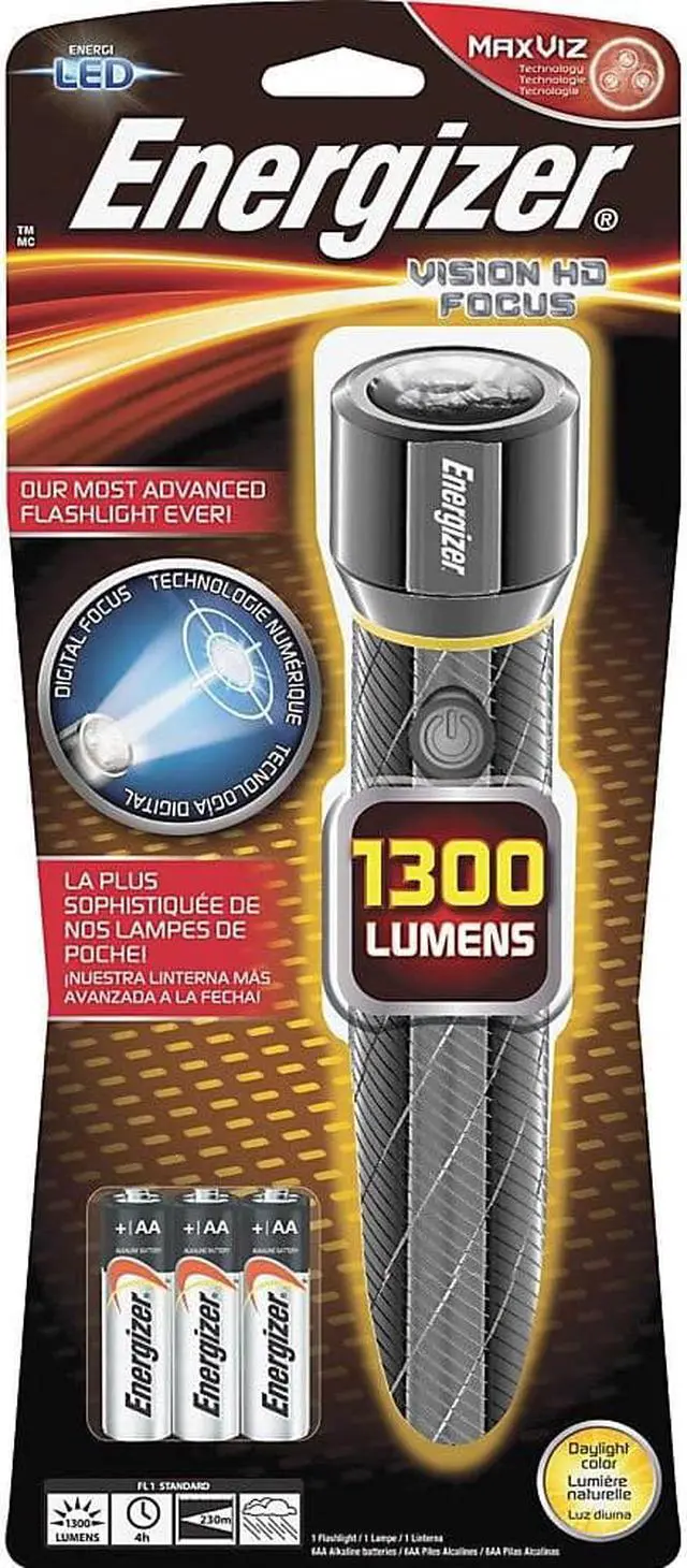 Alt view image 8 of 9 - Energizer 1300l Metal Flashlight EPMZH61E