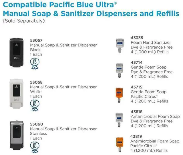 Alt view image 15 of 20 - Georgia Pacific 53058 Soap/Sanitizer Dispenser