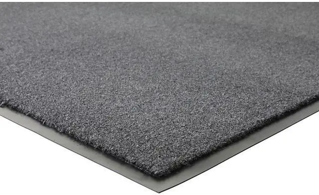 Alt view image 4 of 13 - Genuine Joe Indoor Mat Moisture Absorbent Vinyl Back 4'x6' Charcoal 56462