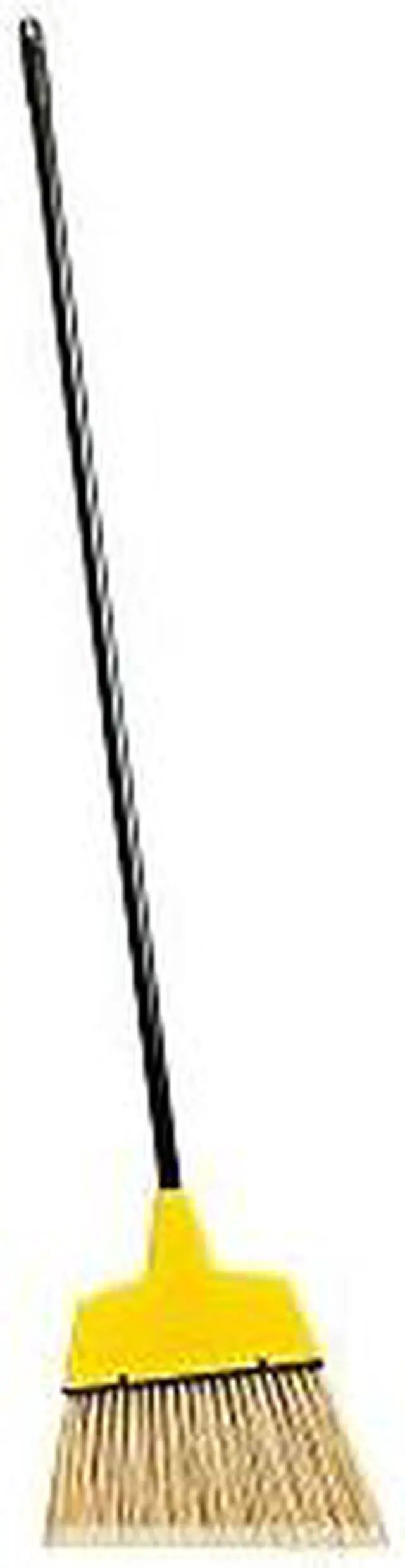 Alt view image 2 of 9 - Genuine Joe Angle Broom High Performance Bristles 12-1/2" W Yellow 09570