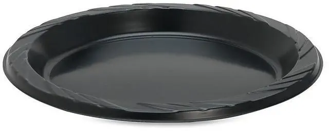 Alt view image 12 of 17 - Plastic Plates Round 9" Plate 125/PK Black