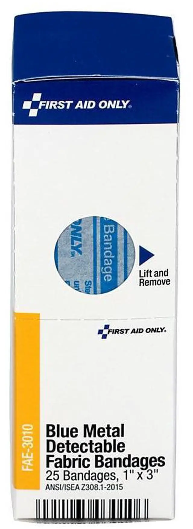 Alt view image 11 of 20 - First Aid Only Refill f/SmartCompliance Gen Cabinet Blue Metal Detectable Bandages 1x3 25/Bx FAE3010