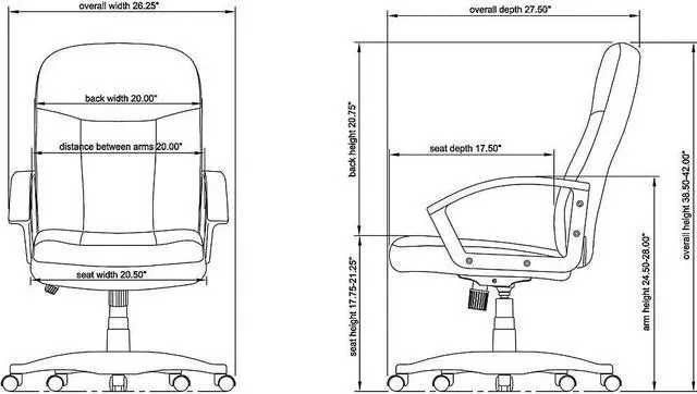 Alt view image 2 of 8 - Lorell Managerial Mid-back Chair (LLR84869)