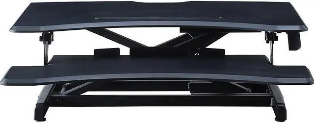 Alt view image 2 of 8 - Lorell LLR99539 X-Type Slim Desk Riser, Black