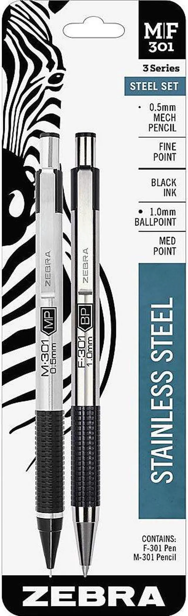 Alt view image 4 of 8 - Zebra Ballpoint Pen/Mechanical Pencil 0.7mm Pen/.5mm Pencil BK Ink 57011