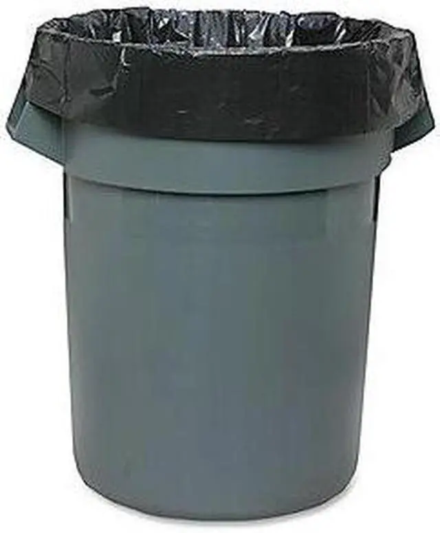 Alt view image 6 of 17 - Genuine Joe Can Liner 2-Ply 40"x46" 40-45 Gallon 40/CT Brown/Black 04046
