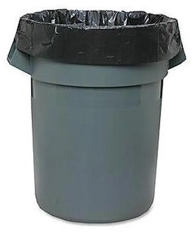Alt view image 6 of 11 - Genuine Joe Can Liner 2-Ply 33"x39" 31-33 Gallon 60/CT Brown/Black 03339