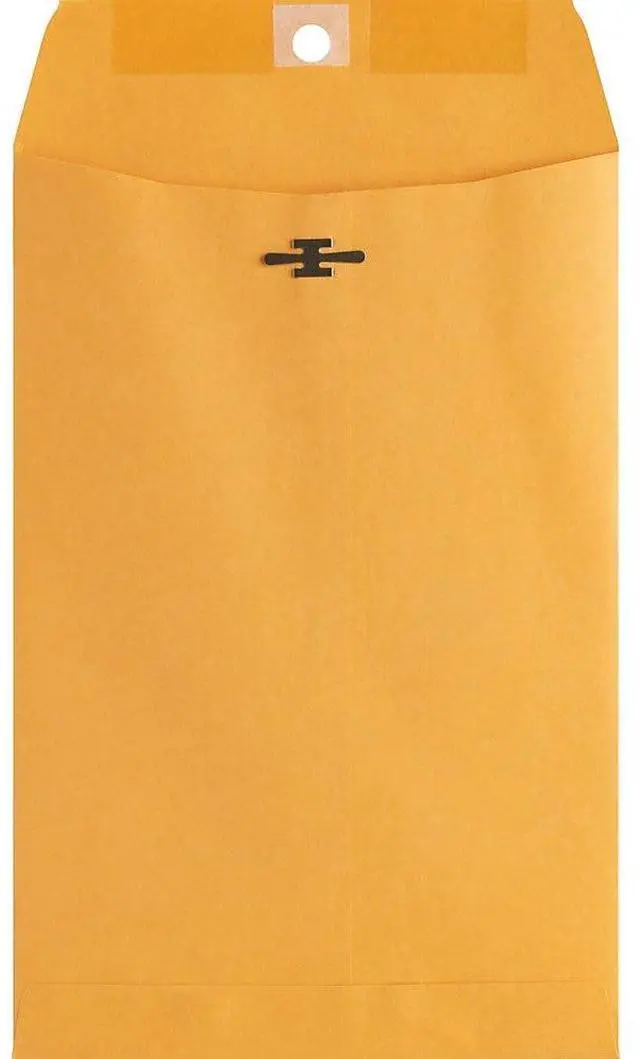 Alt view image 6 of 17 - Business Source Clasp Envelopes 28 lb. 6"x9" 100/BX Brown Kraft 36660