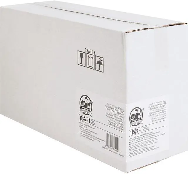 Alt view image 3 of 10 - Genuine Joe Paper Towel Dispenser 11-1/2"x4-1/8"x6-3/4" Black 11524