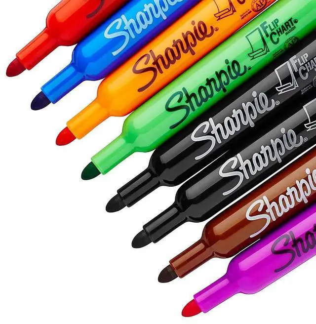 Alt view image 10 of 20 - Sharpie Flip Chart Marker Bullet Point 8/PK Assorted 22480PP