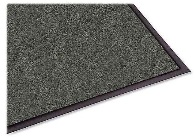 Alt view image 6 of 17 - Genuine Joe Indoor Mat Vinyl Backing 3'x5' Charcoal 55351