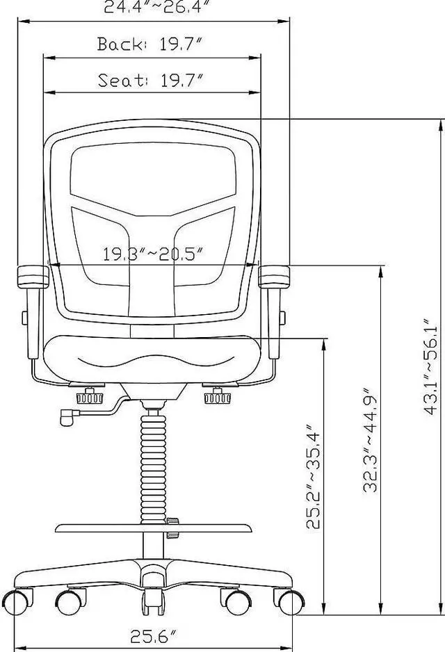 Alt view image 6 of 16 - Lorell  Chair 86801