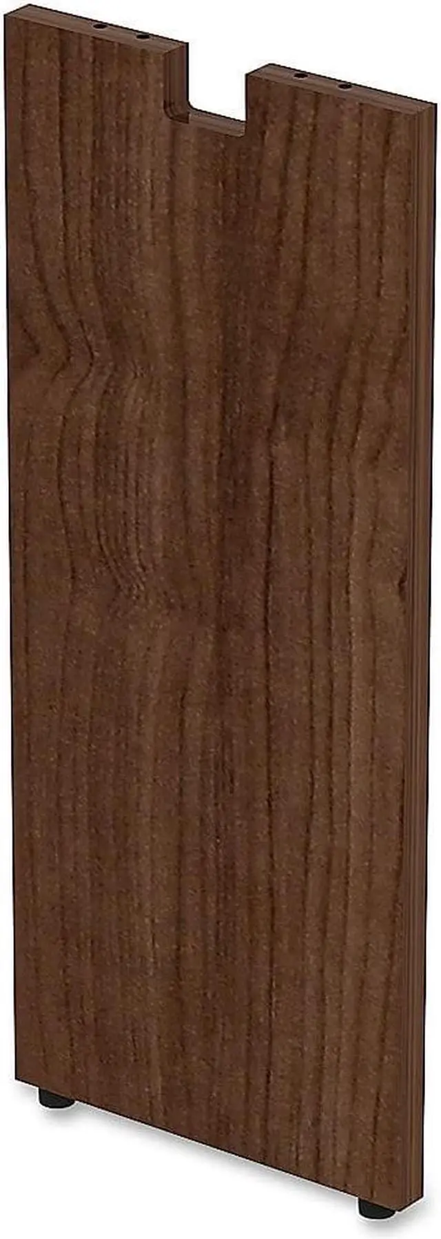 Alt view image 2 of 5 - Lorell Credenza Leg 12"x1"x28-1/2" Walnut 34392