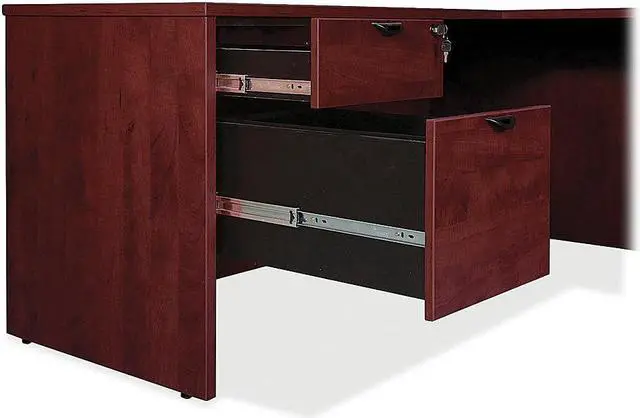 Alt view image 3 of 10 - Lorell Prominence Pedestal Desk PD3060DPMY