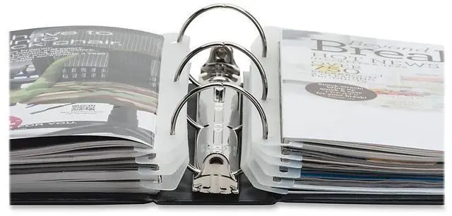 Alt view image 10 of 14 - Baumgartens Catalog/Magazine Organizer Strips 3 Ring 11-5/8"L 12/PK CL JT9000