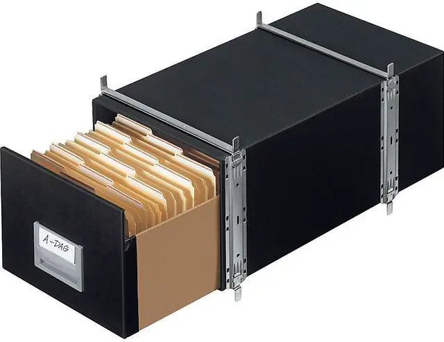 Alt view image 2 of 6 - Bankers Box® Staxonsteel® Storage Drawers, Letter, 24"D x 12"W x 10½"H, 60% Recycled, Black, Pack Of 6