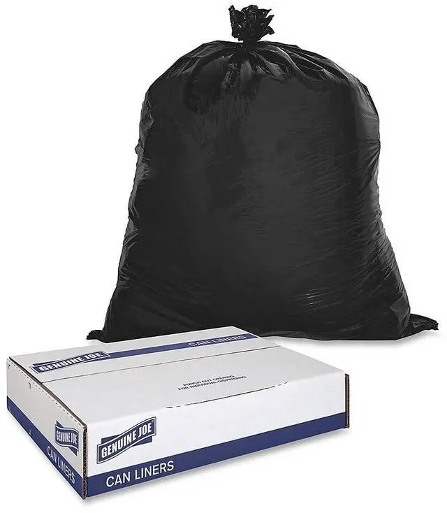 Alt view image 7 of 11 - Genuine Joe Two-Ply Can Liner 16Gal. 0.6mil 24"x31" 500/PK BNBK 02148