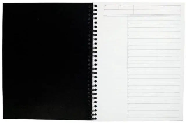 Alt view image 6 of 16 - Cambridge Action Planner Side Bound Business Notebook 7 1/2 x 9 1/2 Black 80 Sheets 06122
