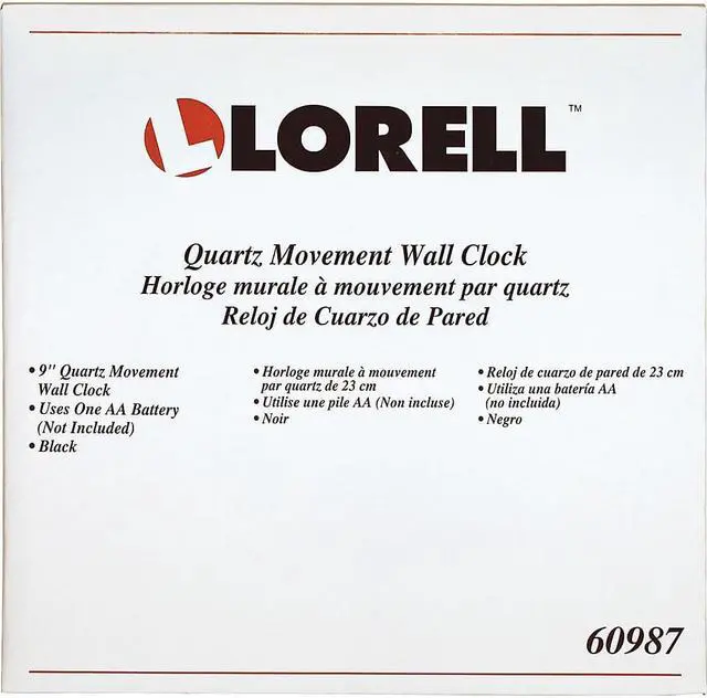 Alt view image 6 of 9 - Lorell Round Profile Wall Clock