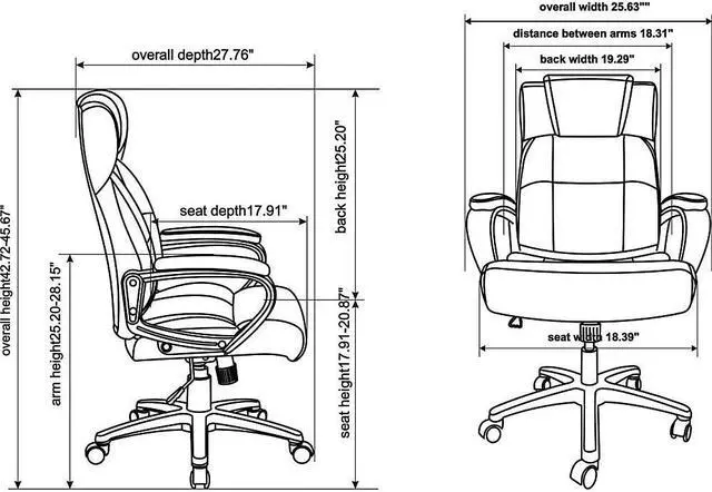 Alt view image 4 of 5 - Lorell LLR41844 Soho High-Back Leather Executive Chair, Black