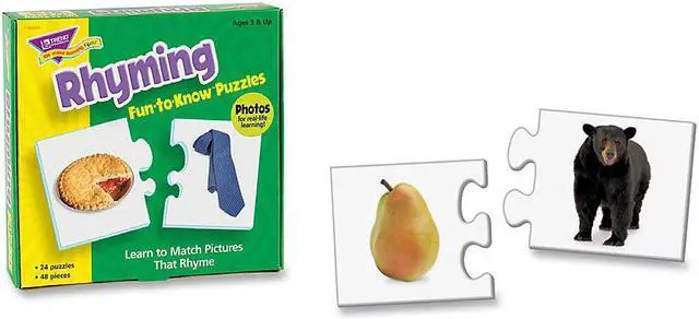 Alt view image 4 of 13 - Trend Enterprises Trend Fun-To-Know Early Childhood Puzzles Rhyming T36009