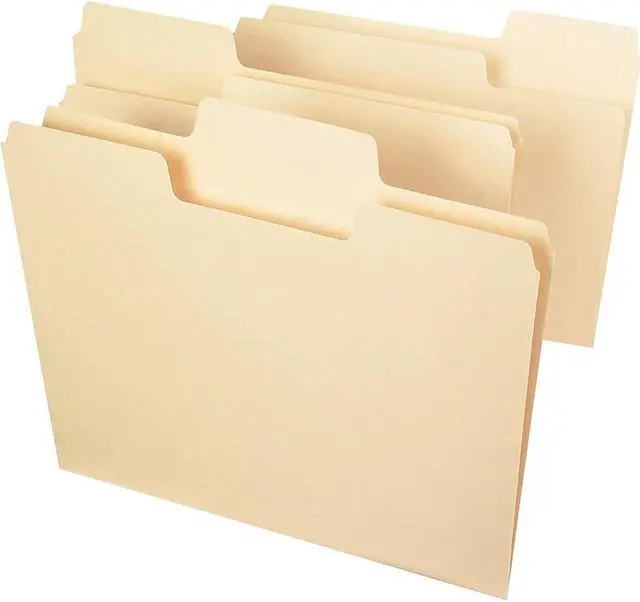 Alt view image 8 of 20 - Smead SuperTab Heavyweight Folder Manila 1/3 Cut Letter 50/BX 10401