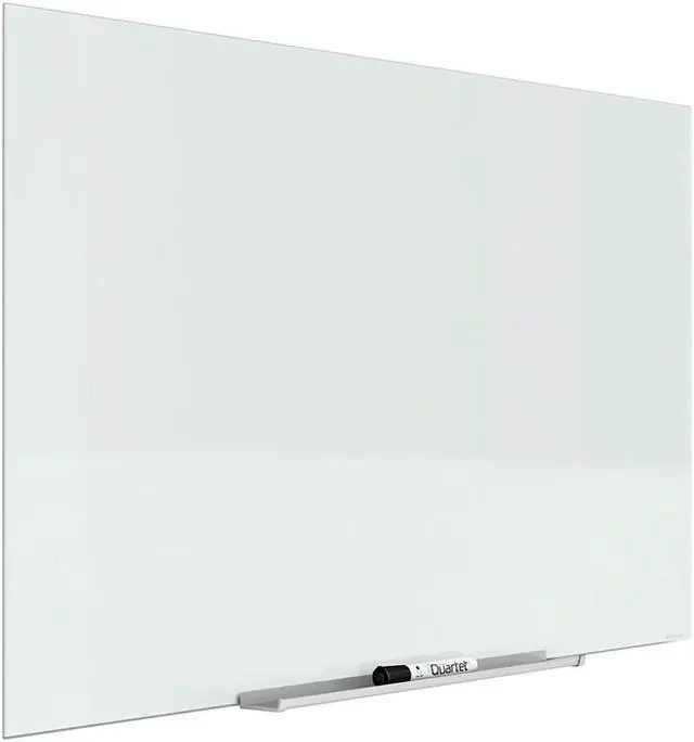 Alt view image 4 of 20 - Quartet InvisaMount Magnetic Glass Marker Board Frameless 39” x 22” White