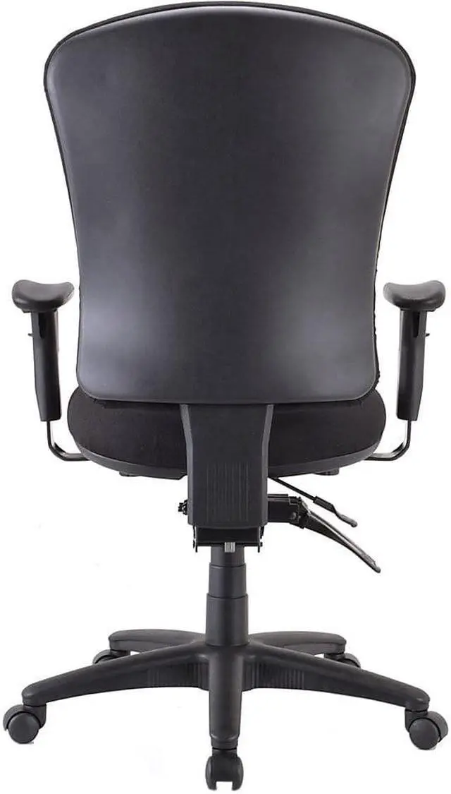 Alt view image 5 of 10 - Lorell Managerial Task Chair 26-3/4"x26"x48-1/4"-51" Black 66153