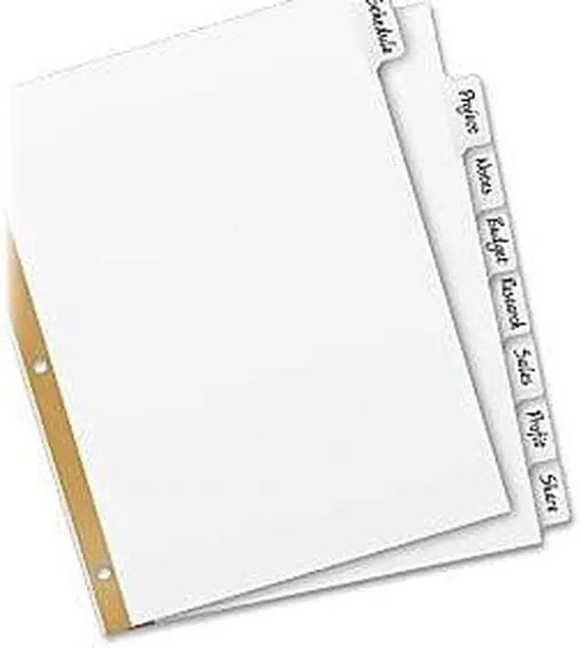Alt view image 8 of 20 - Avery Write & Erase Big Tab Paper Dividers 8-Tab Letter 23078
