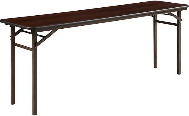 Alt view image 3 of 4 - Folding Table, 72"x18", Mahogany