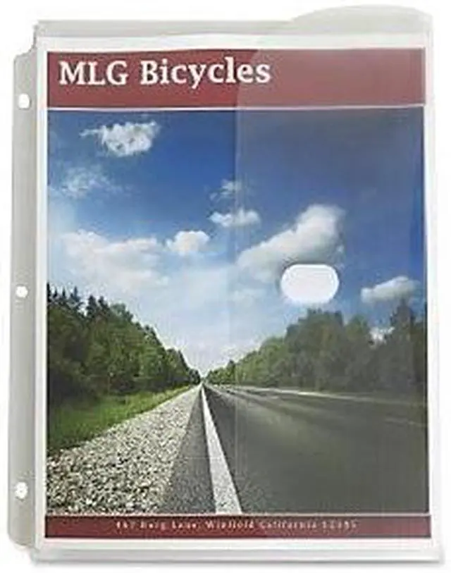 Alt view image 5 of 20 - C-Line Poly Binder Pockets, 11 1/2 X 9 1/4, Clear, 5/Pack 57537