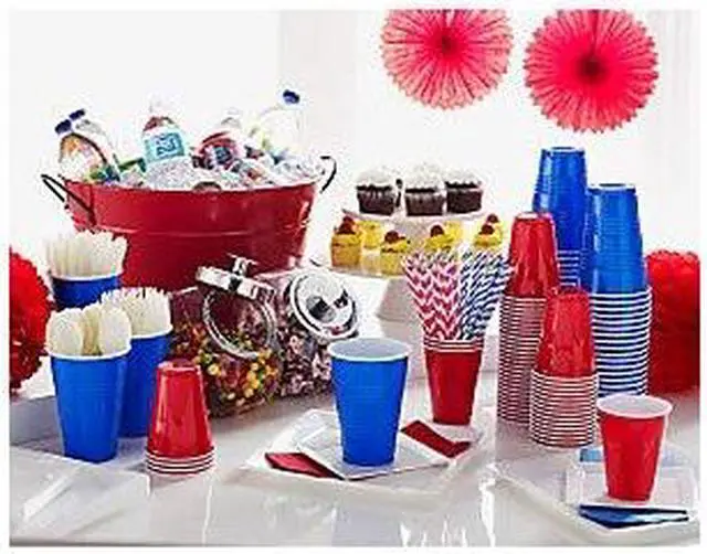 Alt view image 3 of 8 - Genuine Joe Party Cups 16oz. 50PK Red 11251