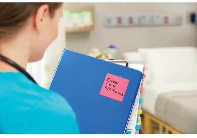 Alt view image 9 of 20 - 3M R33012AN Pop-Up Refills  3 x 3  Five Neon Colors  12 100-Sheets  Pads Pack