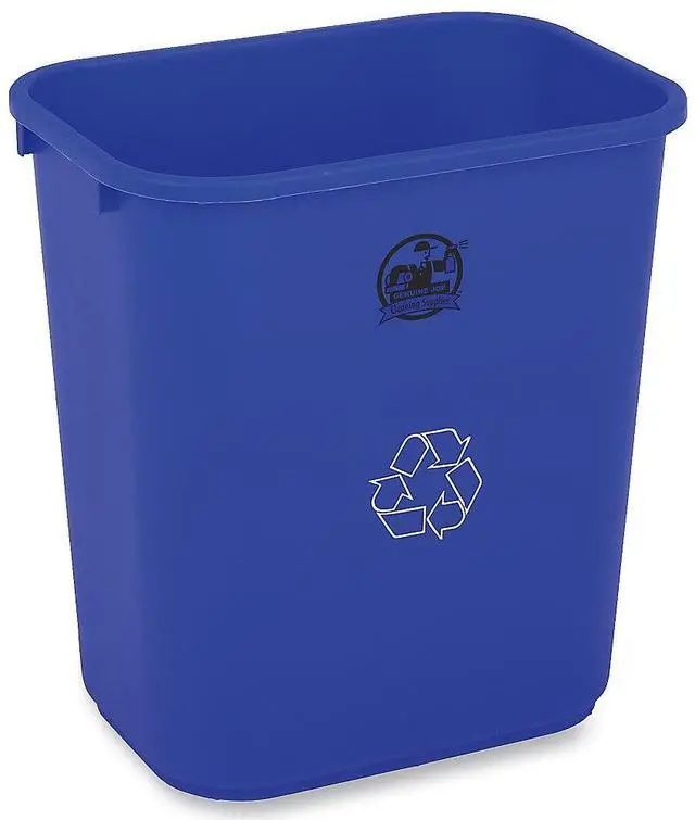 Alt view image 5 of 10 - Genuine Joe Recycling Wastebasket 28-1/2 Quart 14-1/2"x10-1/2"x15" BE 57257