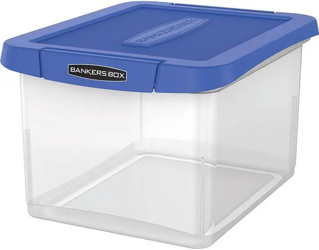 Alt view image 3 of 18 - Bankers Box Heavy Duty Plastic File Storage 14 1/8 x 17 2/5 x 10 3/5 Clear 0086201