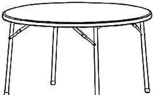 Alt view image 3 of 5 - Banquet Table Round 500 lb Capacity 71"x71"x29-1/4" PM