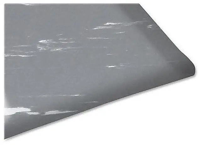 Alt view image 3 of 8 - Genuine Joe Anti-Fatigue Foam Mat Beveled Edges 3'x5' Gray Marble 58840