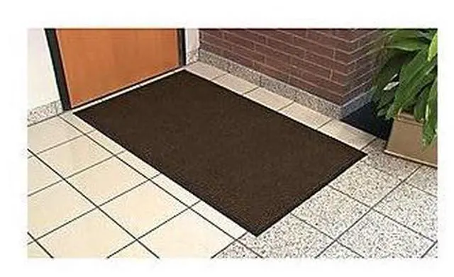 Alt view image 9 of 14 - Genuine Joe Dual Rib Indoor Mat f/Hard Surface 3'x5' Chocolate 02400