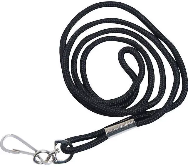 Alt view image 7 of 13 - Baumgartens Standard Lanyards, w/Hook, 36" L, 12/PK, Black 68939