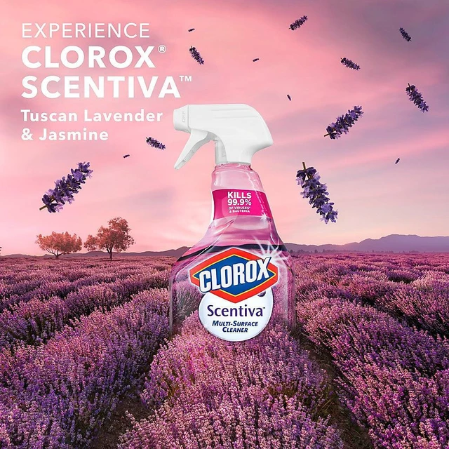 Alt view image 13 of 16 - Clorox 31387 Scentiva Multi Surface Cleaner, Tuscan Lavender And Jasmine, 6/Carton